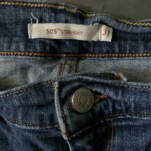Levi’s 505 straight leg size 21 jeans